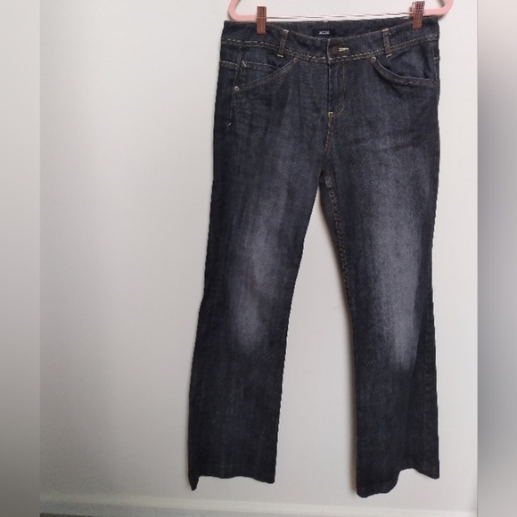 Jacob Black Dark Gray Bootcut Boot Cut Mid Rise Jeans Size 9/10 - Picture 2 of 8